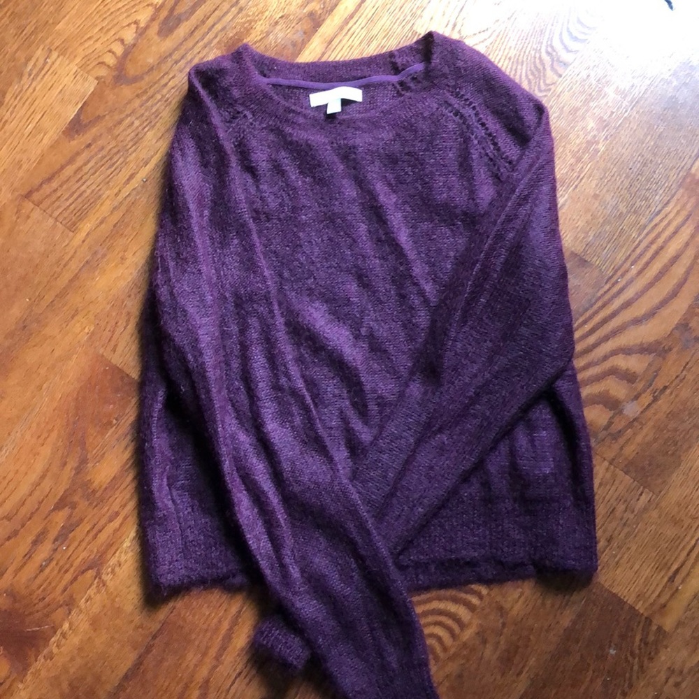 Maroon mohair sweater